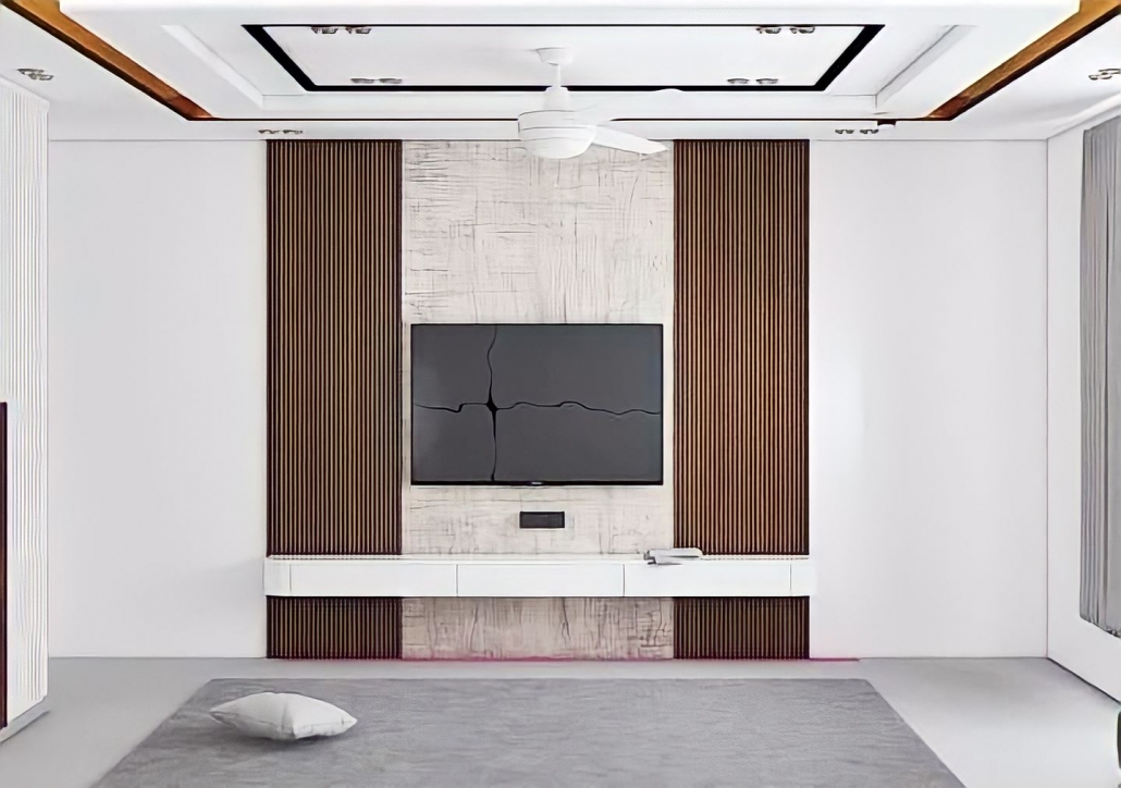 backdrop tv dan nakas tv