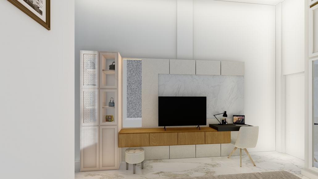 Jasa Pembuatan Lemari TV Aesthetic di Medan