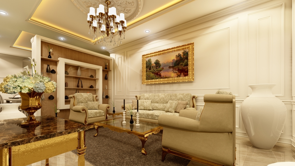 desain ruang tamu mewah di lubuk pakam