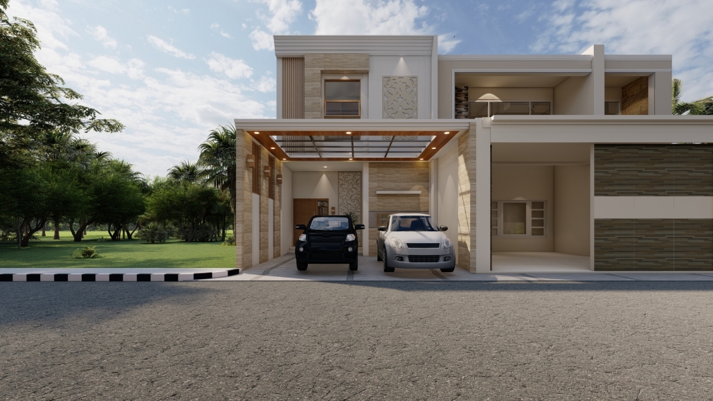 Desain Rumah Eropa 2 lantai