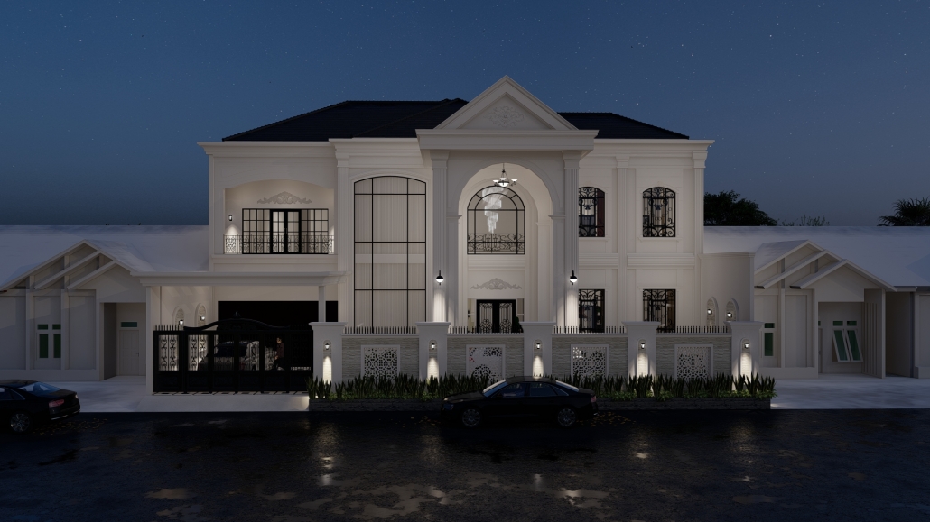 Jasa Desain Rumah Minimalis Warna Hitam Putih