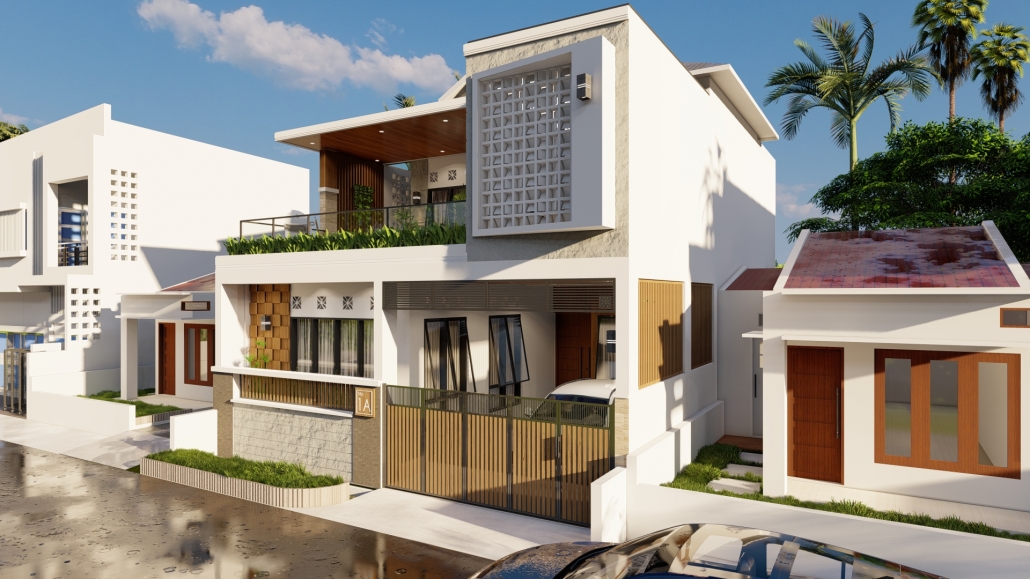 Jasa Desain Rumah Minimalis Warna Putih