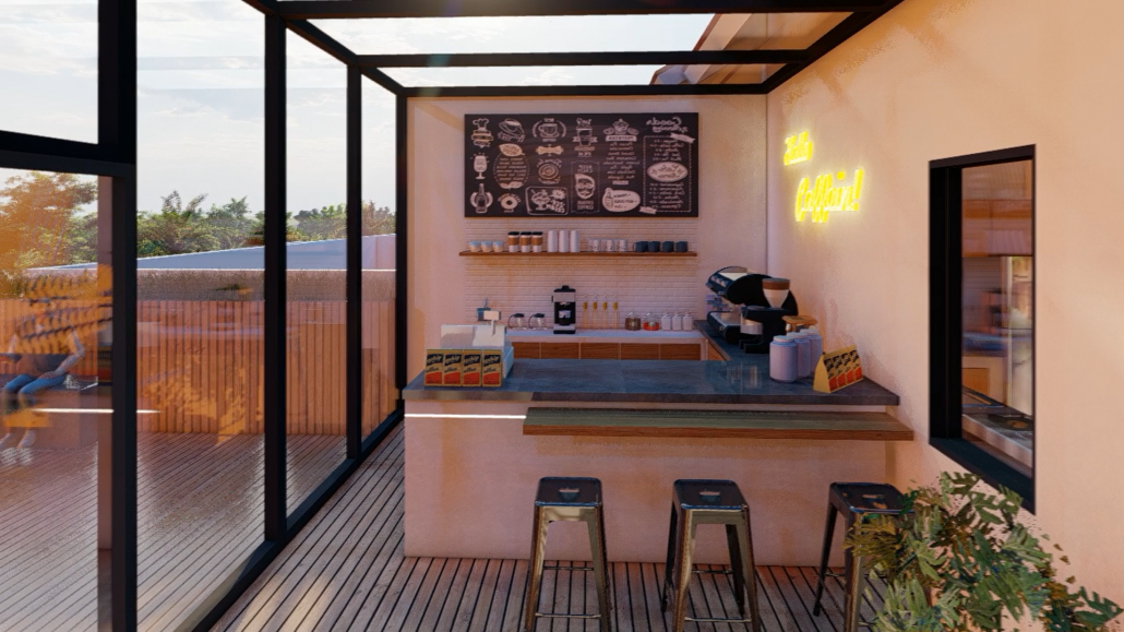 desain coffe shop ruko