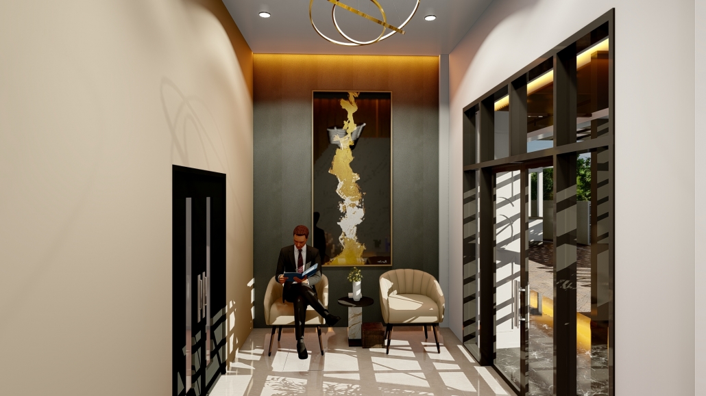 desain lobby kantor