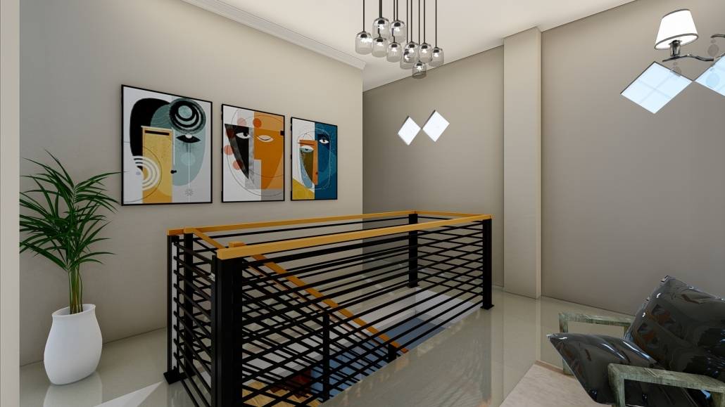 rumah 2 lantai ukuran 8x12