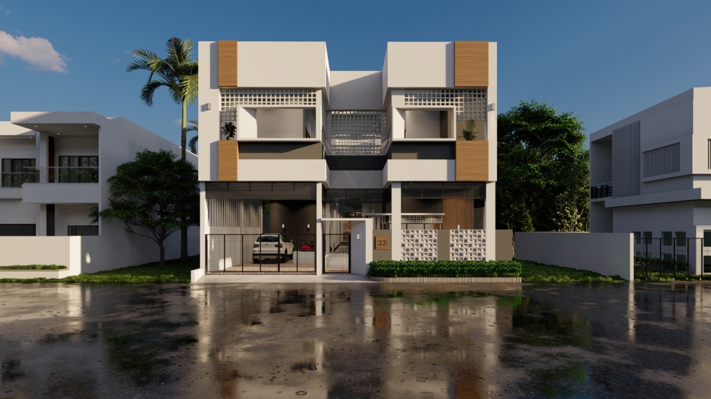 rumah kost minimalis 2 lantai