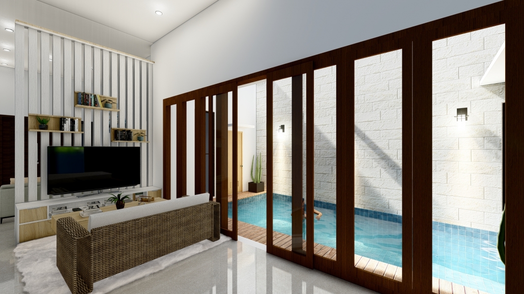 backdrop tv minimalis