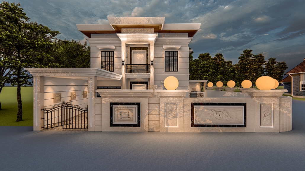 rumah eropa 2 lantai