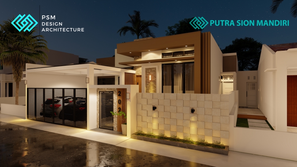 rumah kontemporer kecil