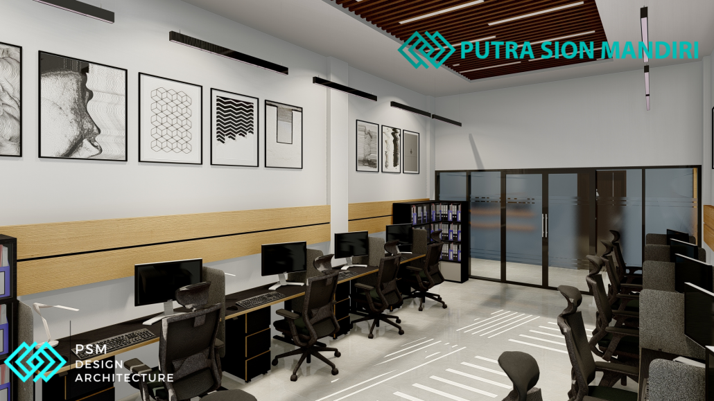 ruang kantor modern desain