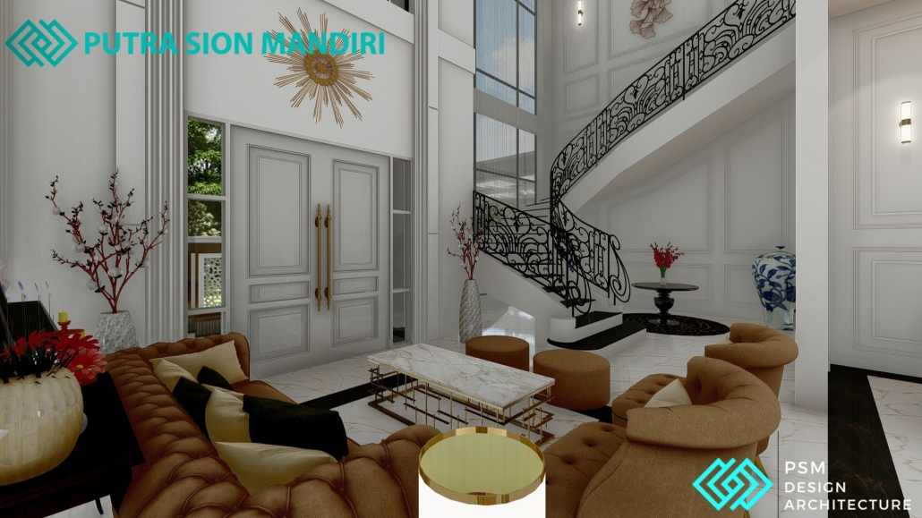 ruang tamu ala klasik turki