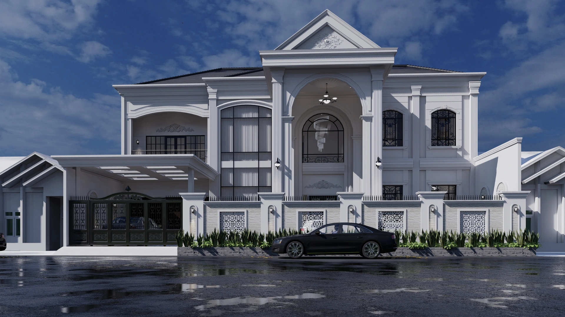 desain rumah klasik mewah
