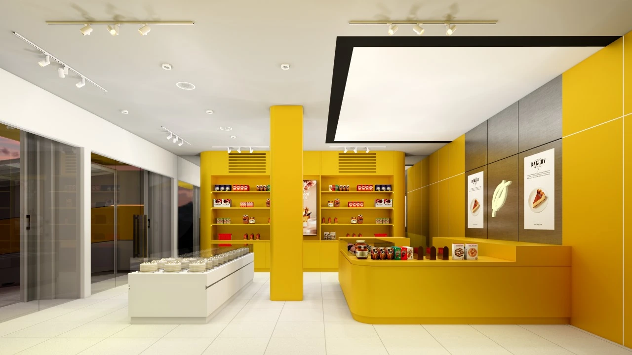 interior dapur cokelat