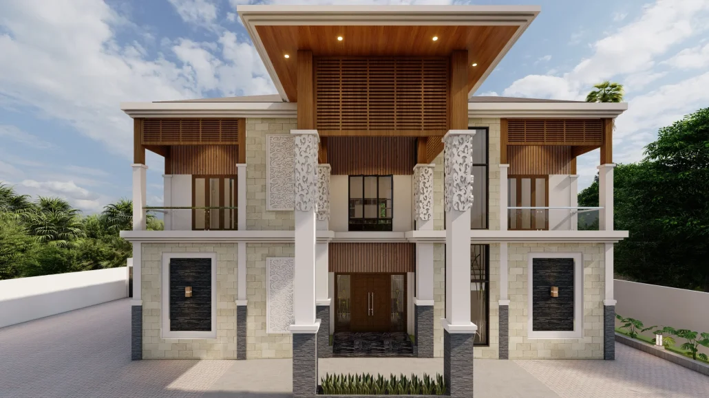 desain rumah tropis