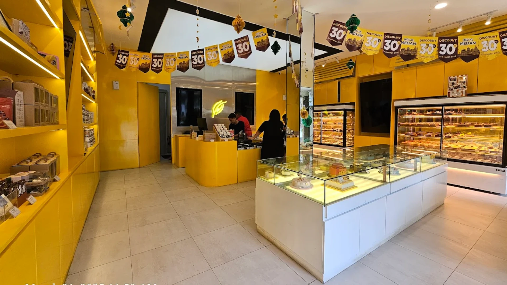 interior dapur cokelat