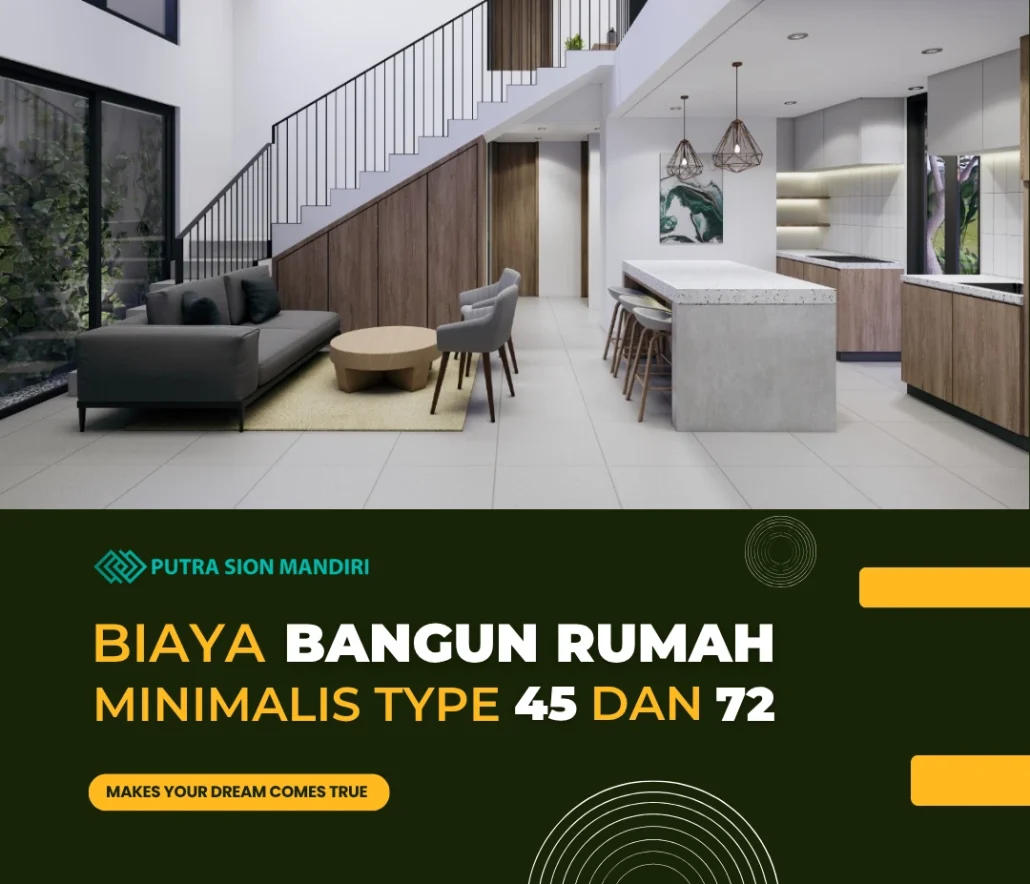 biaya bangun rumah minimalis type 45 dan 72