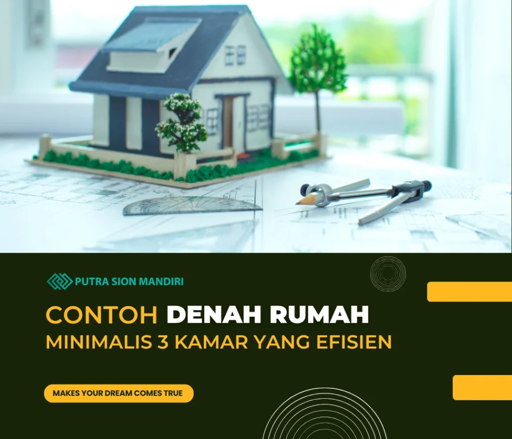 contoh denah rumah minimalis 3 kamar
