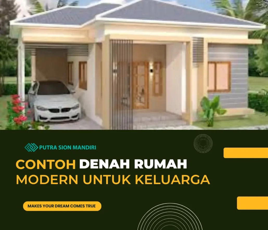 denah rumah modern keluarga