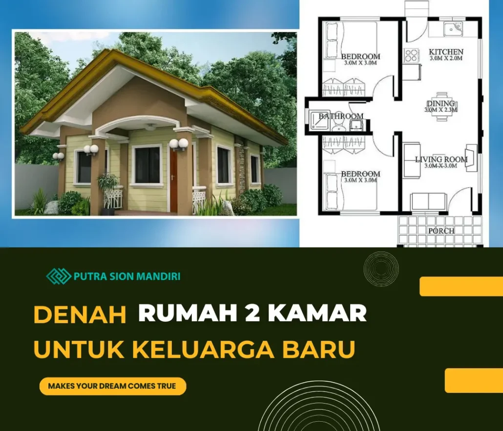Rumah 2 kamar
