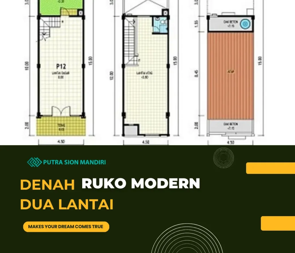 Denah Ruko Modern
