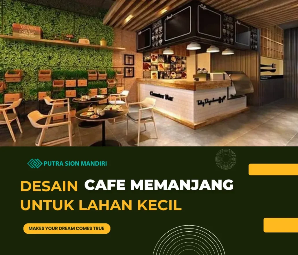 desain cafe memanjang