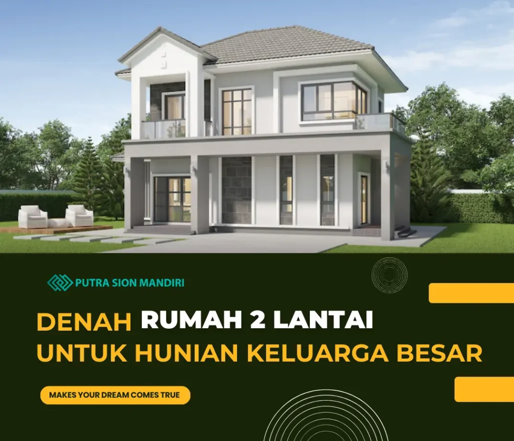 Denah rumah 2 lantai