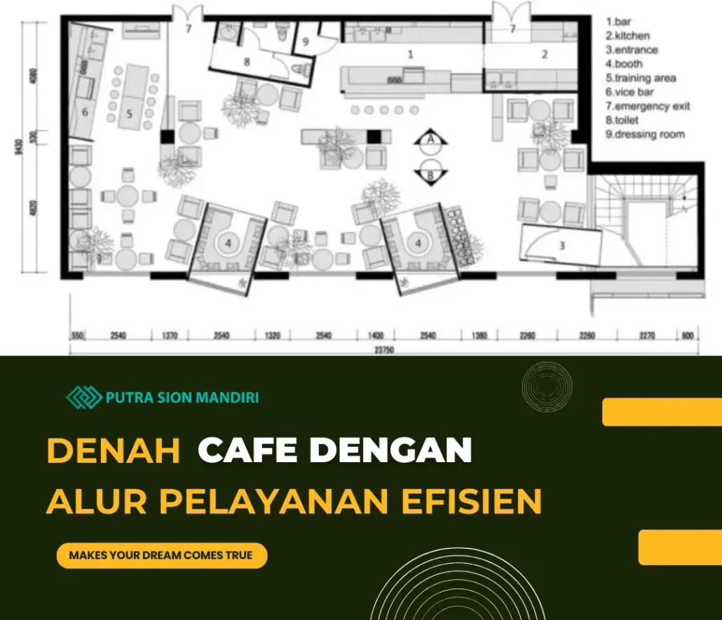 Denah cafe