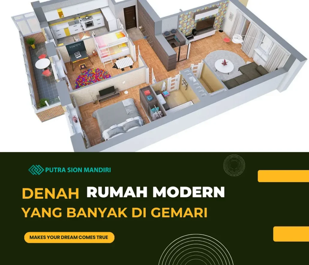 Denah rumah modern