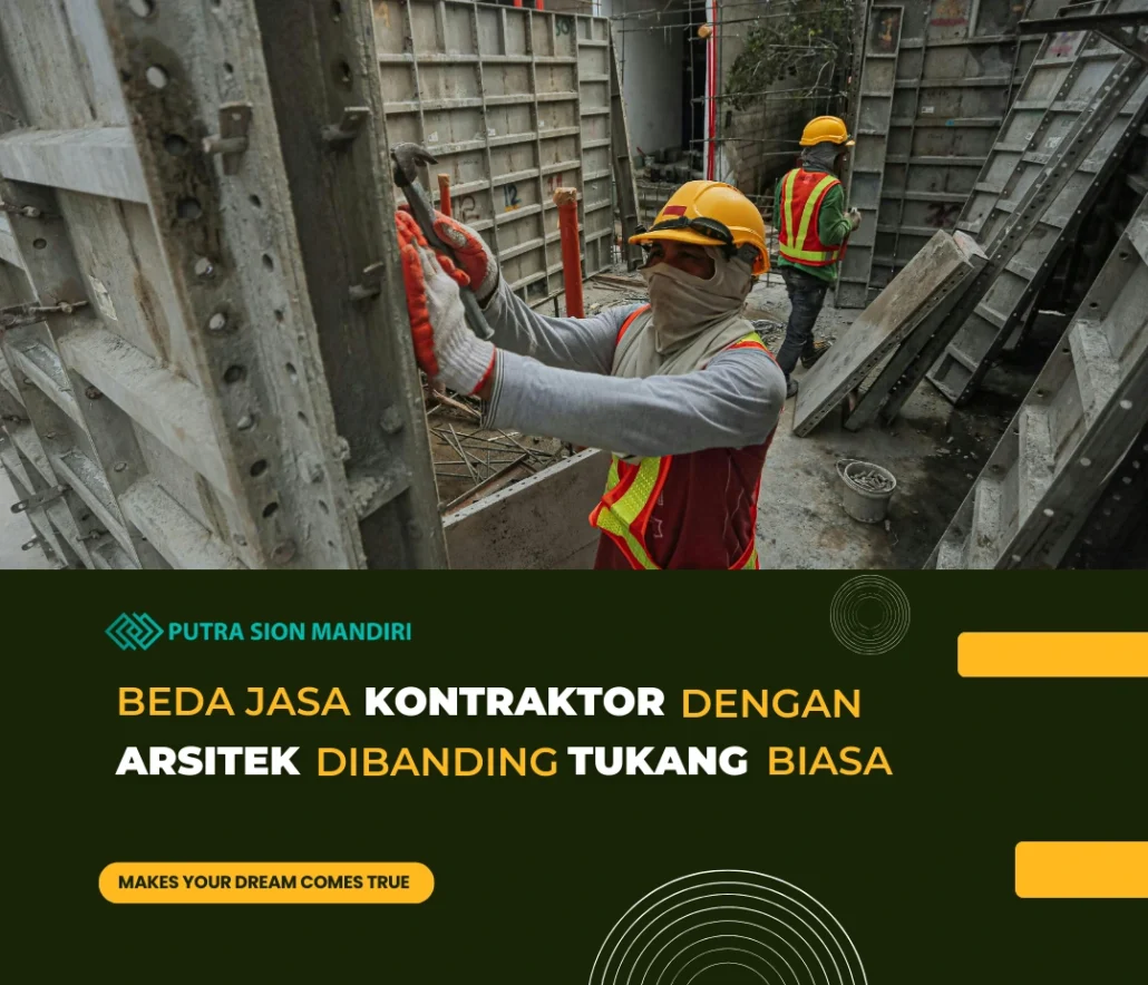 jasa kontraktor dengan arsitek dibanding tukang